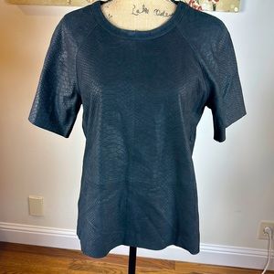 Vince 100% leather top medium